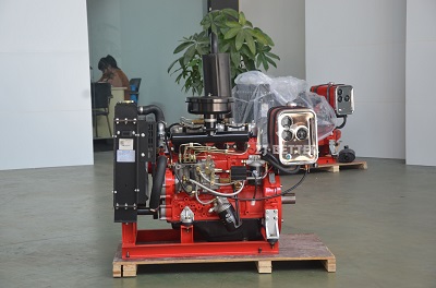 Diesel engine fire pump set
