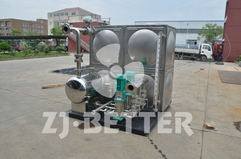 Box type no negative pressure water supply equipment