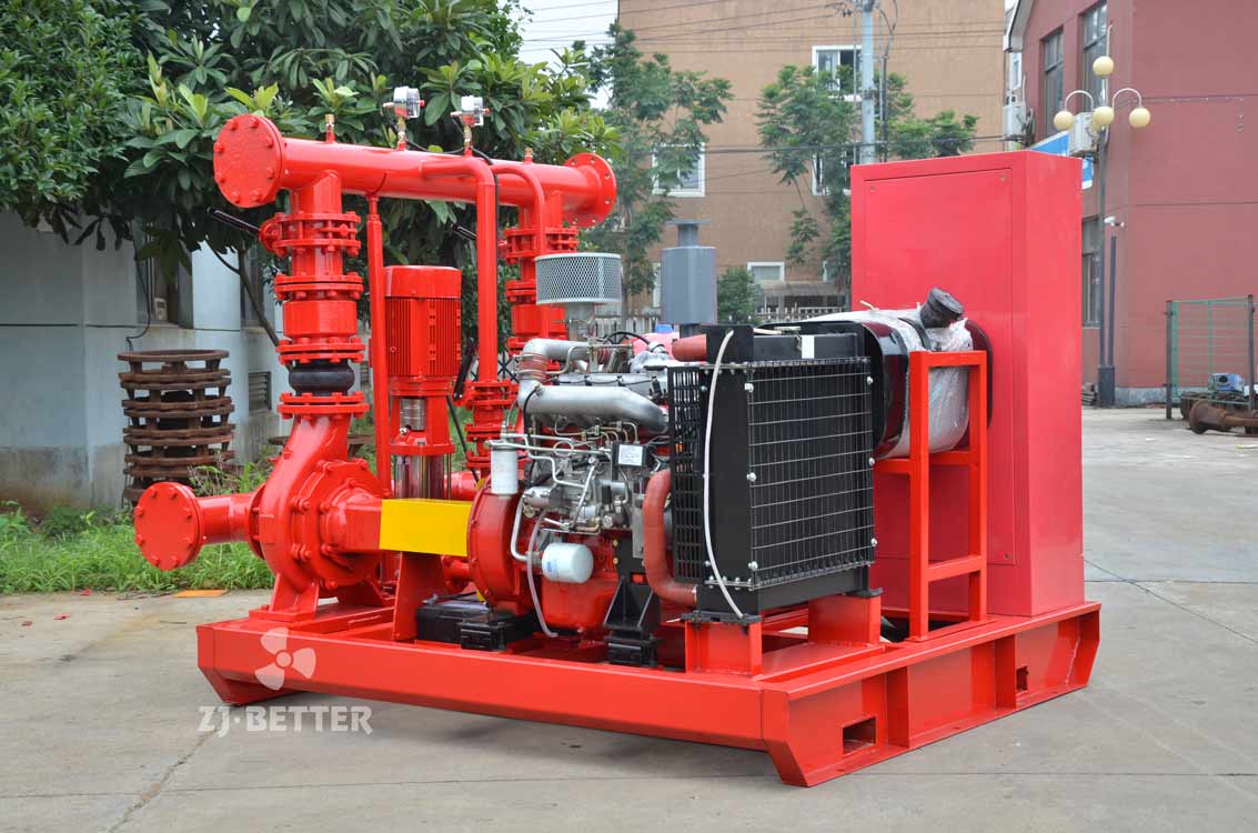 Diesel fire pump system