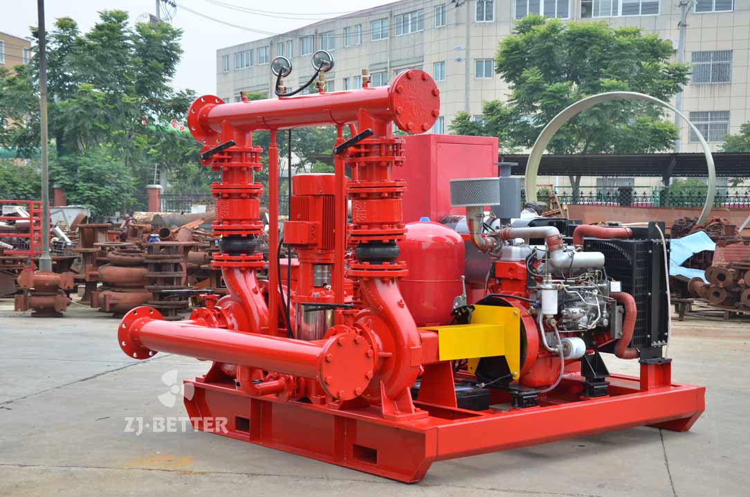 Diesel fire pump system