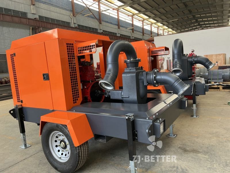 China trailer mounted fire pump