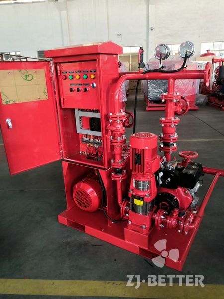 EDJ 50gpm fire pump with outdoor controller