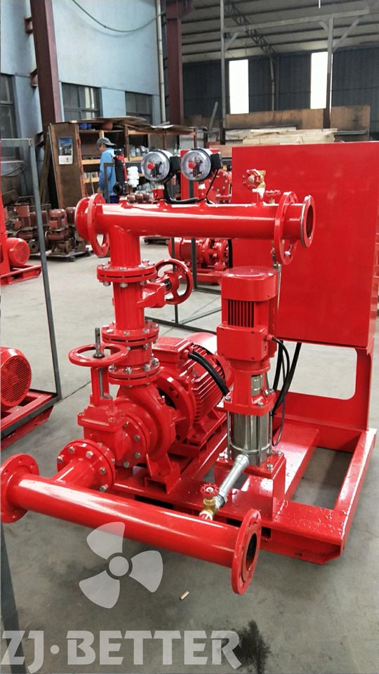 Small flow fire pump set