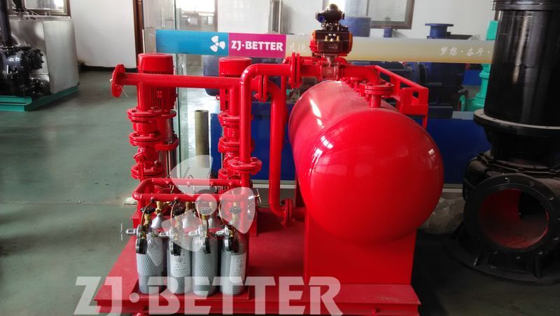 Gas top pressure fire water supply equipment