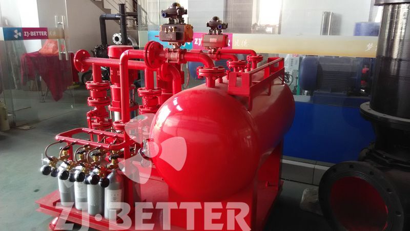 Gas top pressure fire water supply equipment