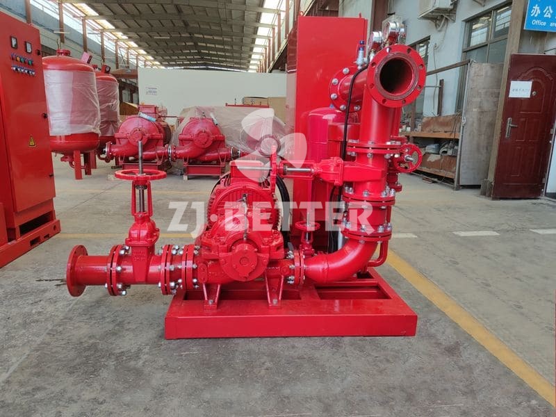 Single stage double suction centrifugal pump