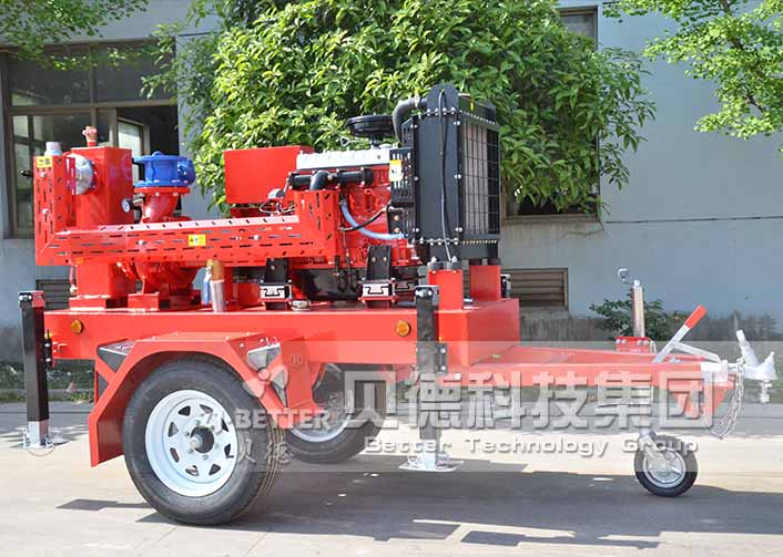 Mobile Diesel Water Pump With Trailer