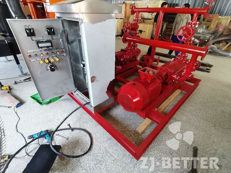 Outdoor controller for fire pump set