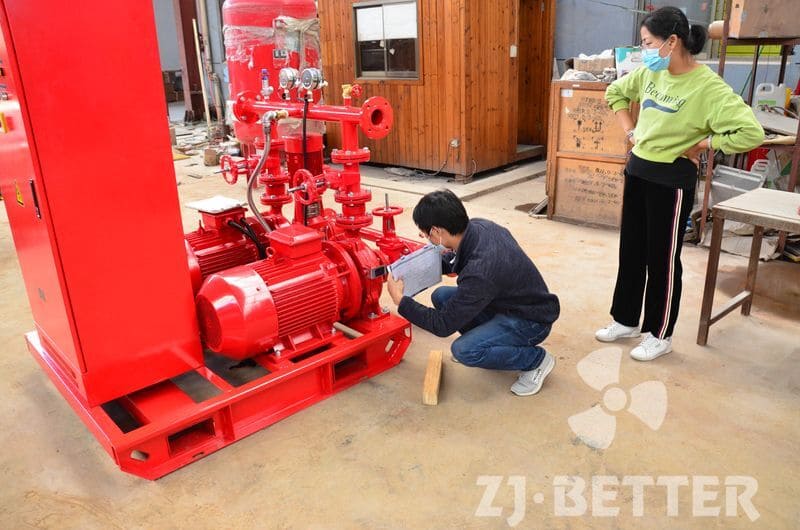 SGS Inspection of fire pump set 250gpm