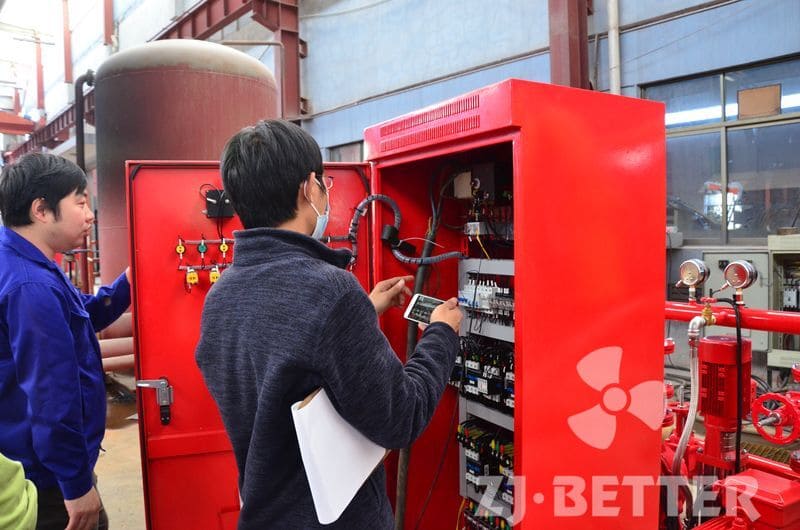SGS Inspection of fire pump set 250gpm