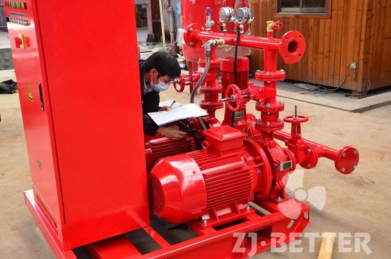 SGS Inspection of fire pump set 250gpm