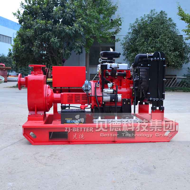 Self priming diesel engine pump