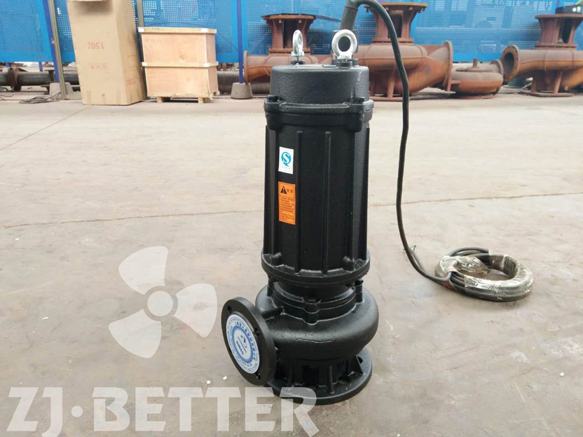 Sewage pump ready for shipment