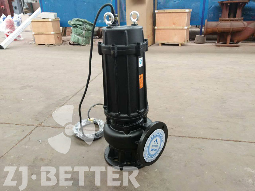 Sewage pump ready for shipment