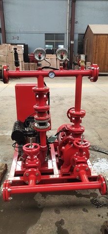 100gpm5bar ED fire pump ready to Africa