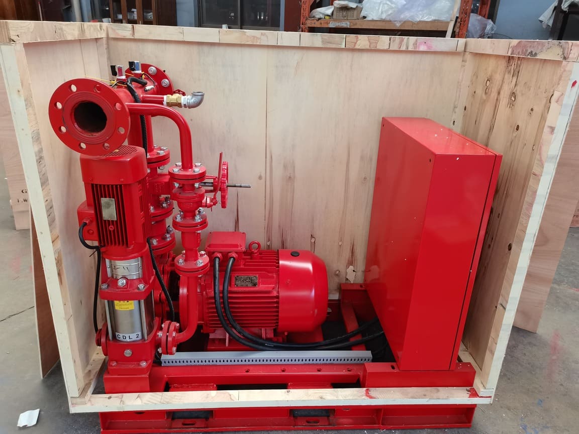 150gpm 150 psi EJ fire pump set ready dispatch