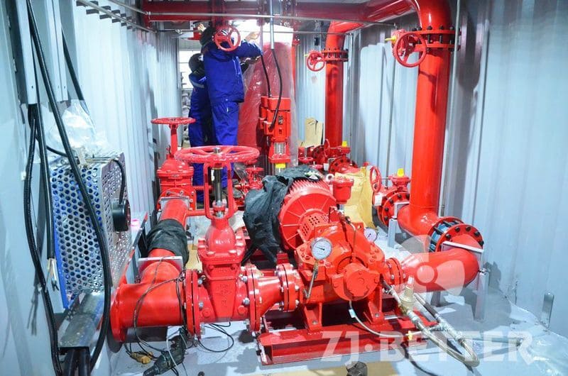 containerized fire pump system 750gpm
