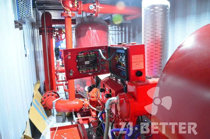 containerized fire pump system 750gpm