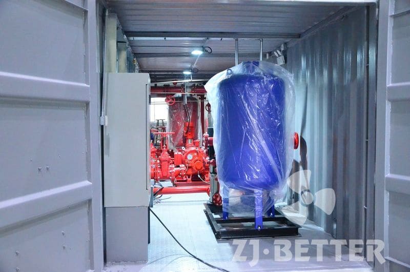 containerized fire pump system 750gpm