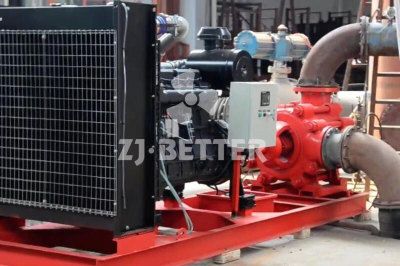 Diesel engine multistage pump