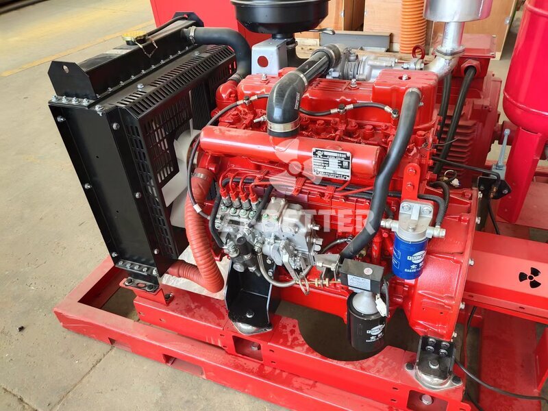 Diesel engine fire pump