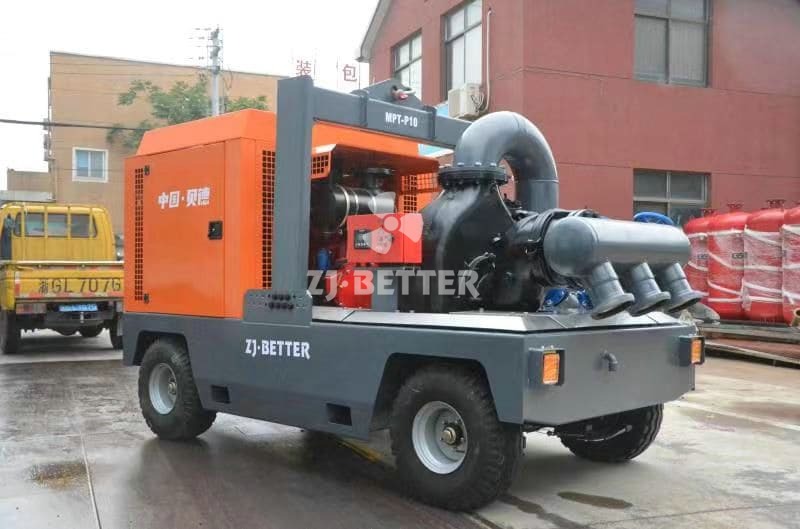 Application field of mobile pump truck