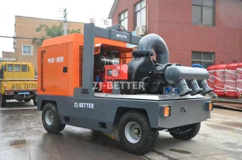 China trailer mounted fire pump