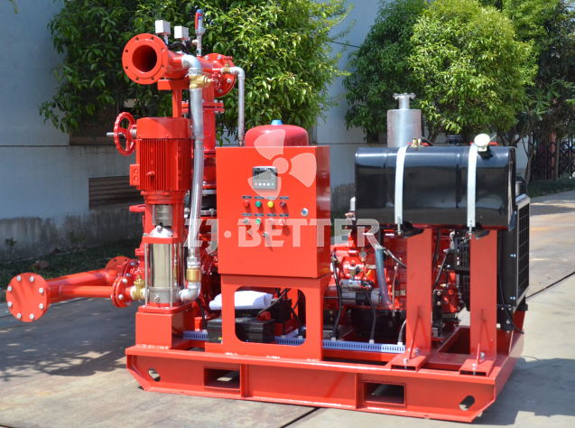 Diesel jockey fire pump set