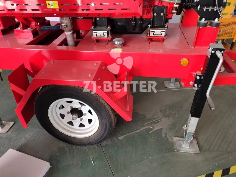 Mobile trailer pump