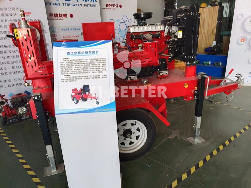 Mobile trailer pump