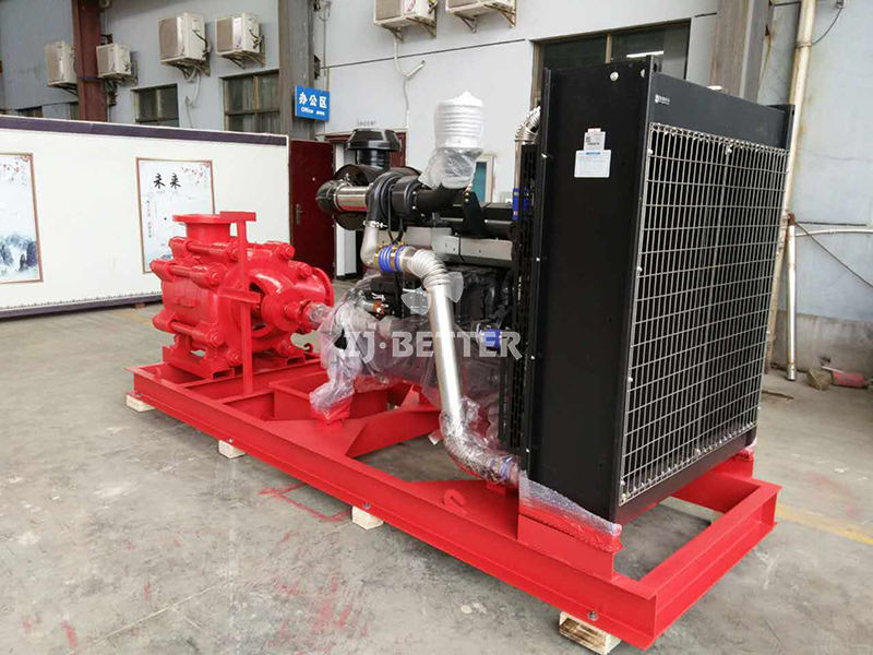 XBC diesel engine multistage pump with control panel