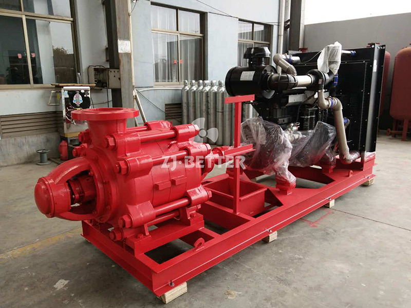 XBC diesel engine multistage pump with control panel