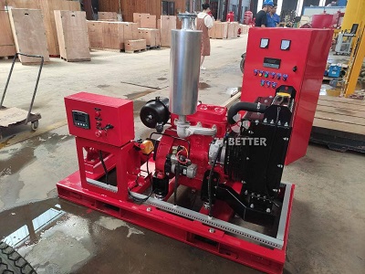 Diesel engine fire pump set