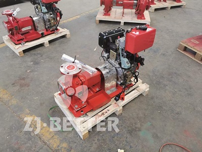 Diesel engine fire pump