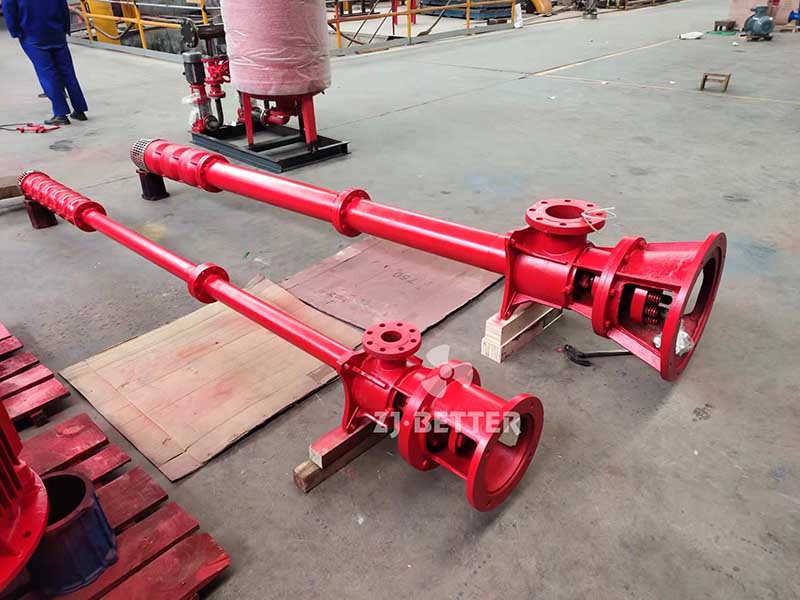500GPM 120 PSI electric vertical turbine pump ready to package