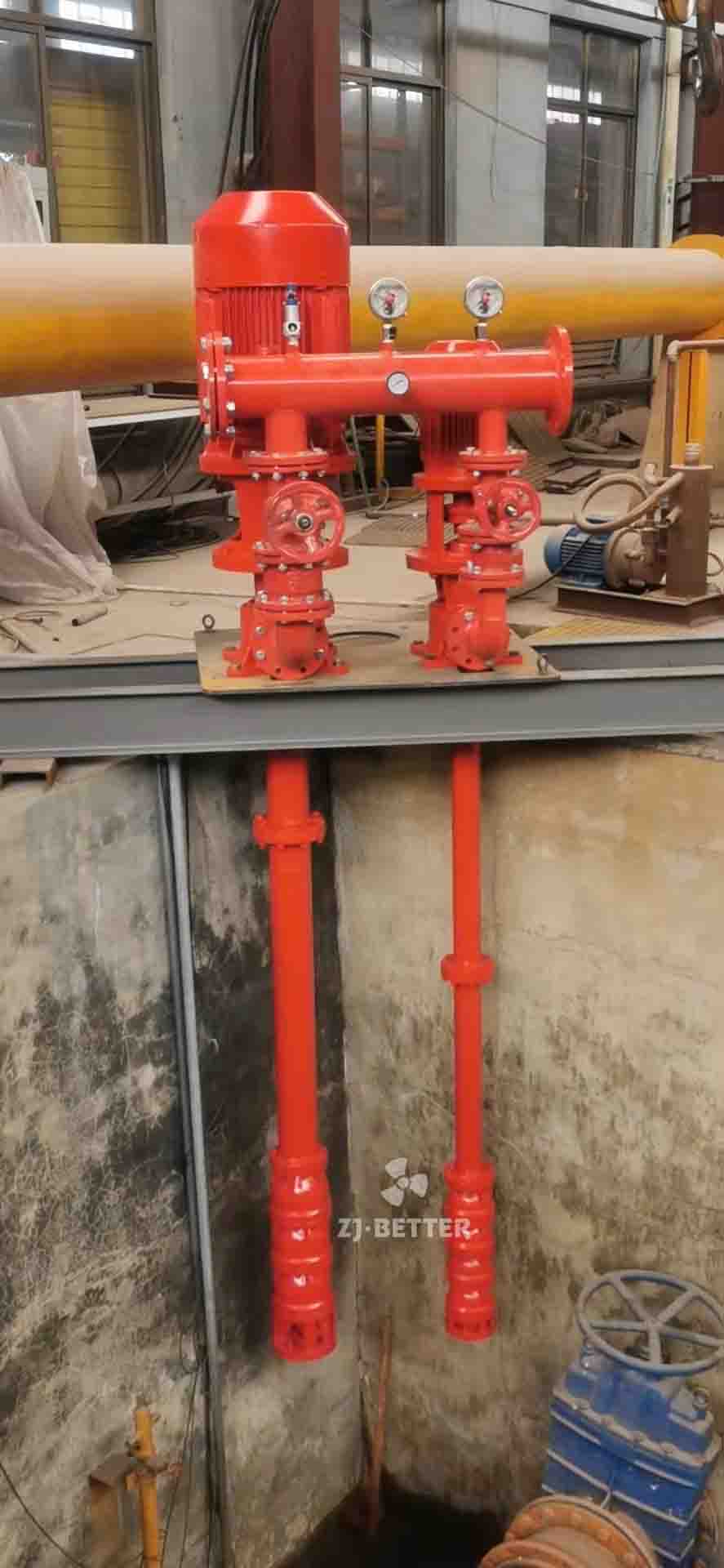 500GPM 120 PSI electric vertical turbine pump ready to package