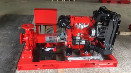 Diesel engine pump with controller