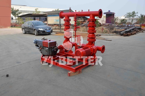 Where can the EDJ fire pump set be used?