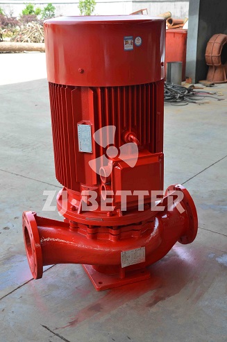 What are the characteristics of vertical single-stage fire pump set?