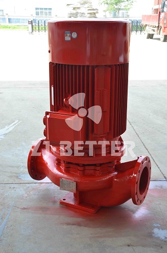 What are the characteristics of vertical single-stage fire pump set?