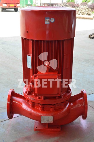 What are the characteristics of vertical single-stage fire pump set?