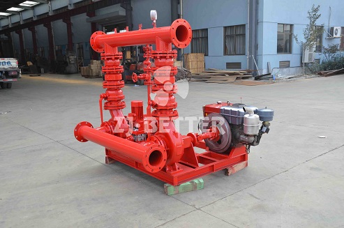 Small electric diesel jockey fire pump system for sale