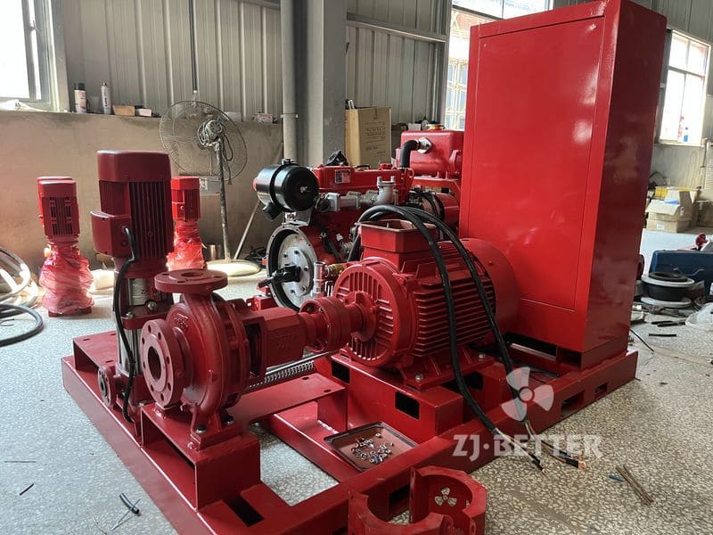 Assembling the EDJ Fire Pump Set