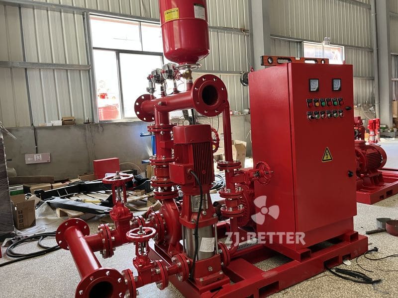 Assembling the EJ Fire Pump Set