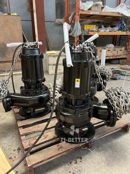 Two Custom Sewage Pumps