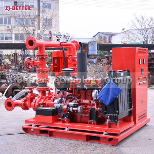 EDJ Fire Fighting Pump System with Diesel Pump+Electric Pump+Jockey Pump