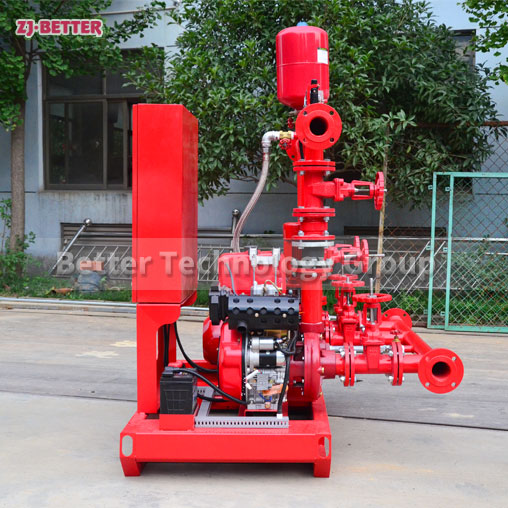 Fire pump set two electric pumps + one diesel pump + jockey pump