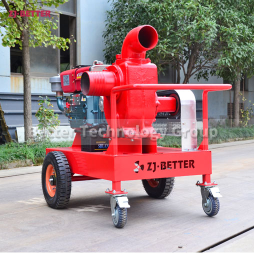 Flood control emergency mobile hand lift diesel fire pump