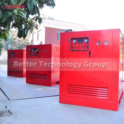 Outdoor fire pump sets without building pumping stations