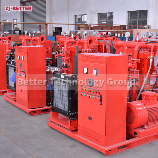 Three customized complete sets of fire pump equipment